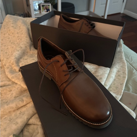 Rockport Men\'s Brown Leather Oxfords